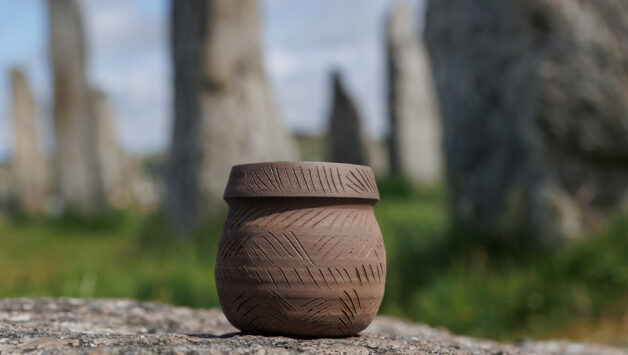 Mini replica of Neolithic pottery by Bog Born Crafts