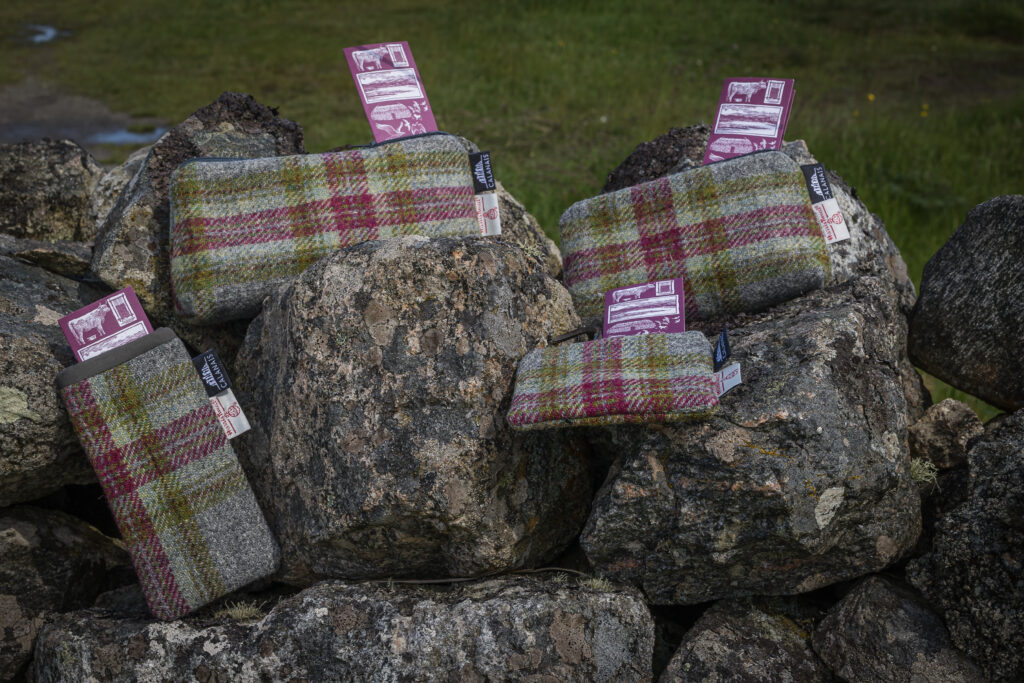 Some products from the Calanais Harris Tweed Range
